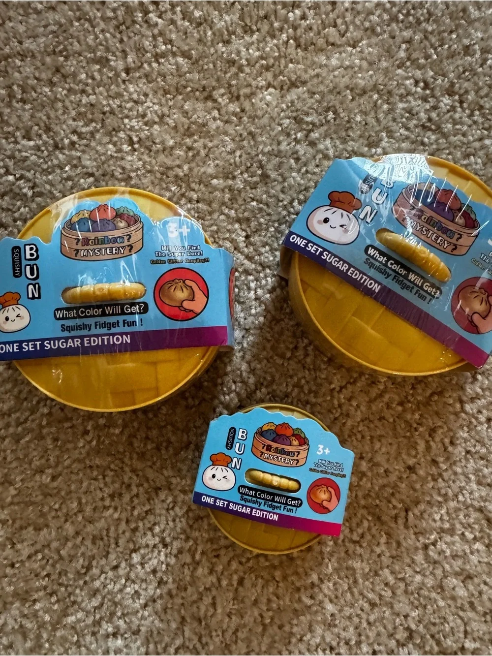 NWT Dumpling Squishy Buns – (Three Set Sugar Edition)
